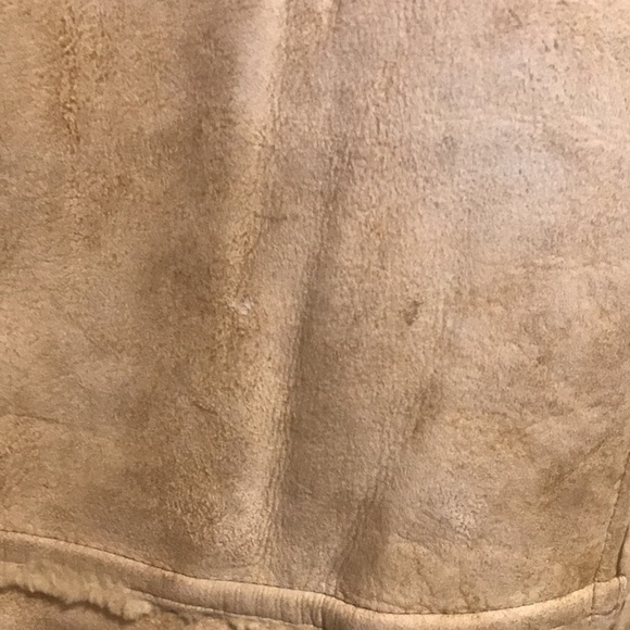 Vintage Mens Shearling and Leather Rancher Marlboro Coat Size 48 - Picture 6 of 11